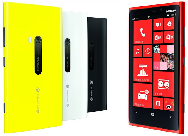 Nokia Lumia 920T - China Mobile, available in yellow, white, black, red