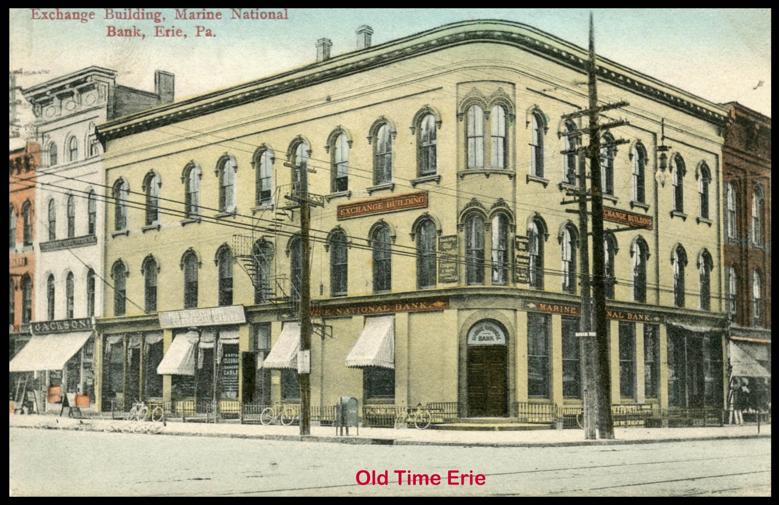 Old Time Erie Exchange Building on North Park Row in Erie PA