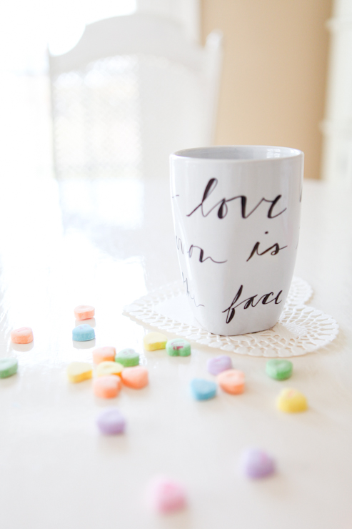 ELM STREET LIFE: DIY: $1 Valentine's Day Mugs