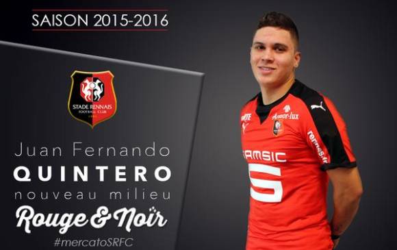 Oficial: El Rennes obtiene cedido a Juan Quintero