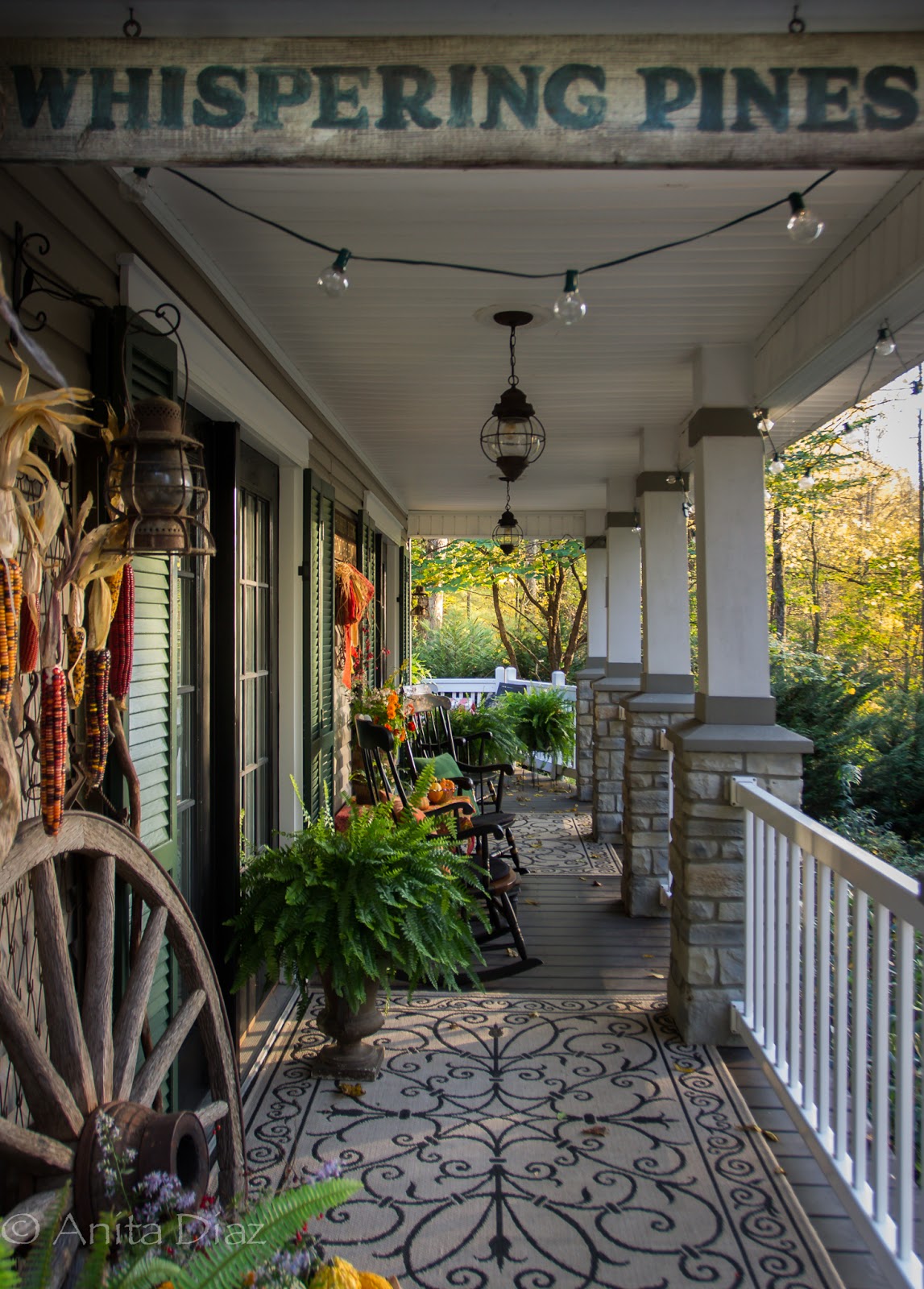 Fall Farmhouse Porch