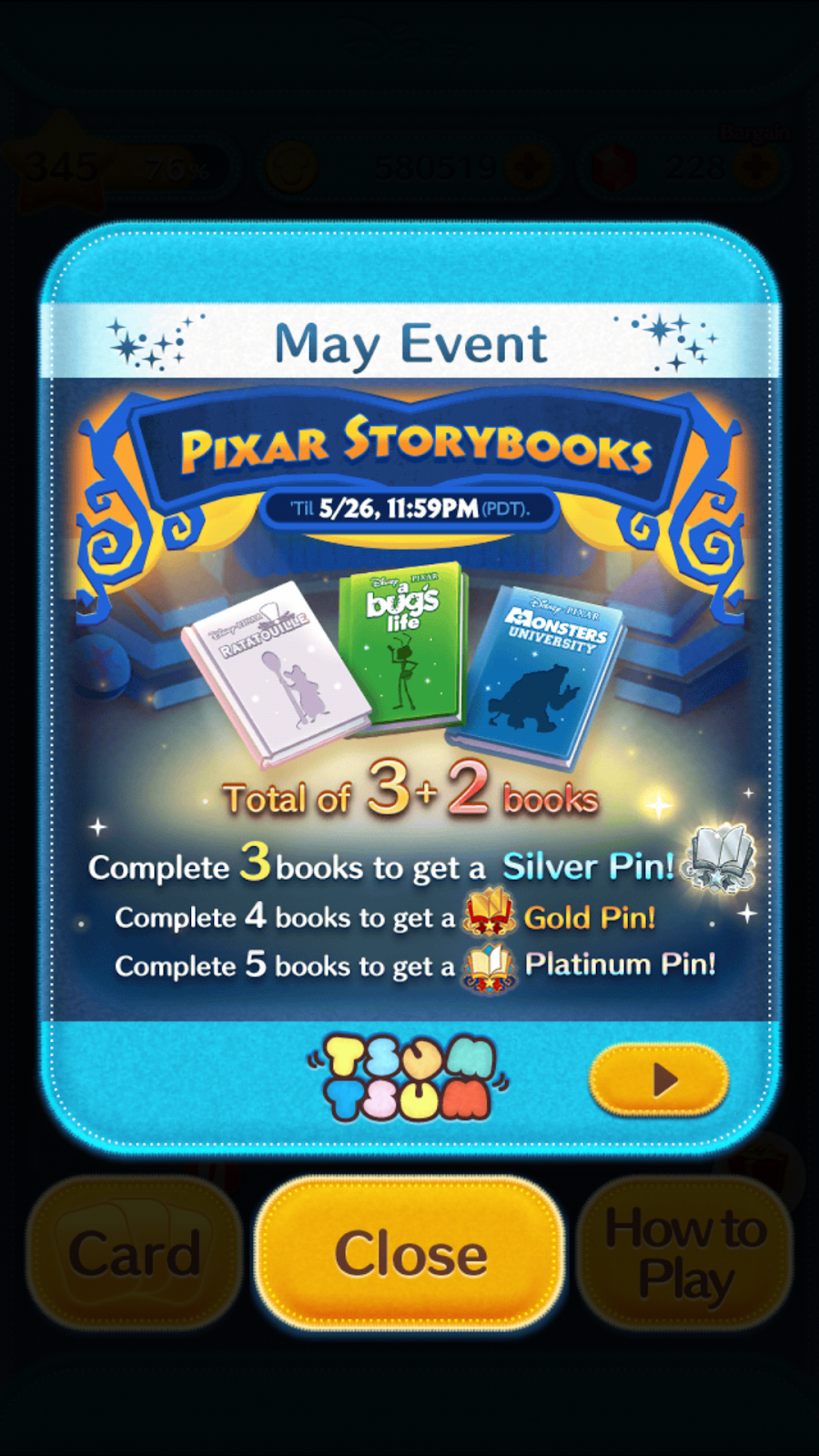 pixar tsum tsum to clear 320 big tsum tsum