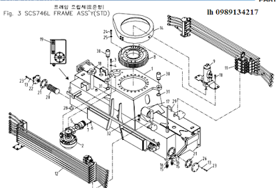 Quay toa, khung bệ của Cẩu soosan 7 tấn SCS746-SCS744 Quay toa, khung bệ của Cẩu soosan 7 tấn SCS746-SCS744