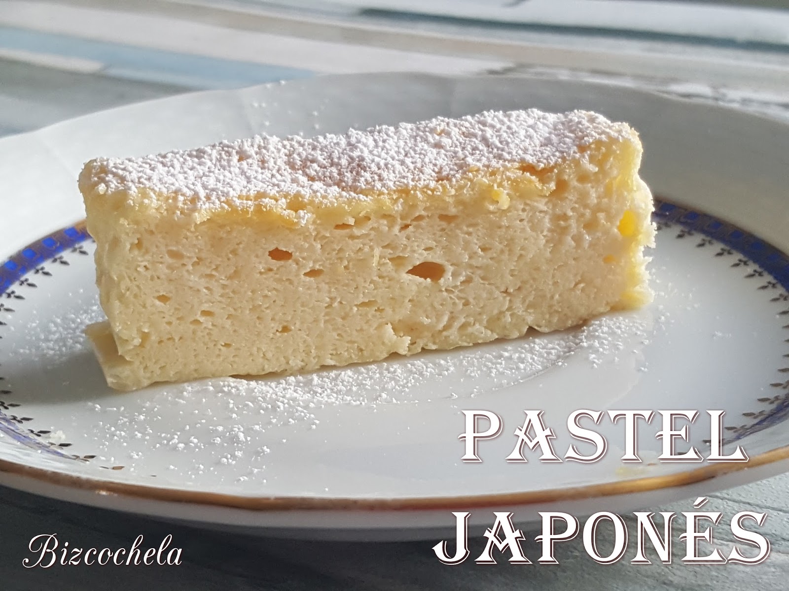 Pastel japonés con 3 ingredientes (y sin harina)