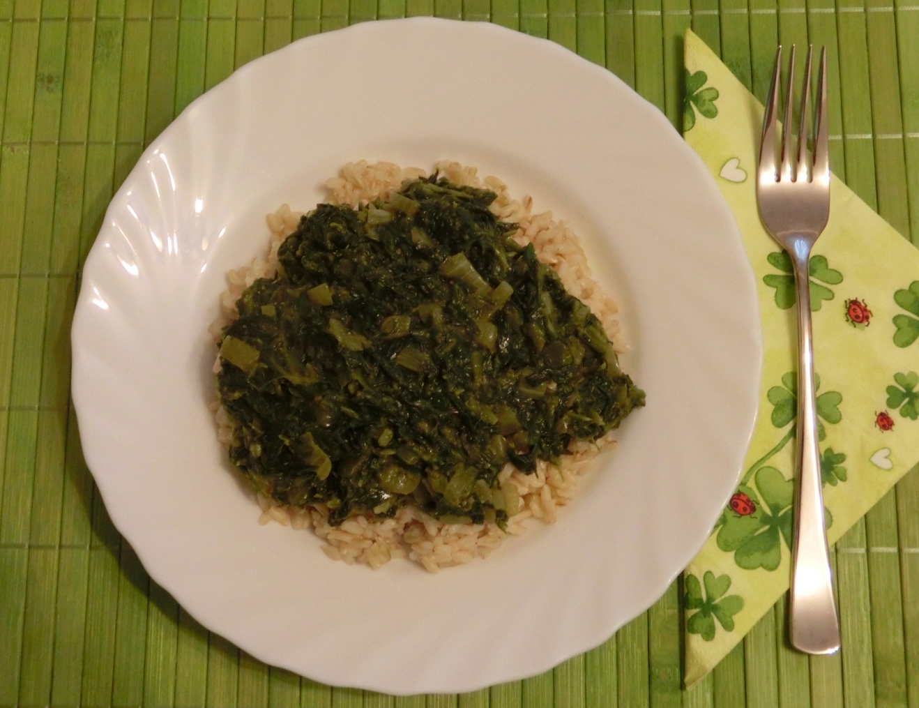 Bhakti Yoginis Blog: Reis mit Gewürz-Spinat