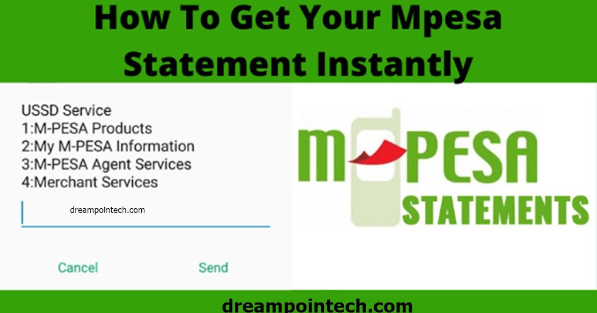 How to Check & Get Mini or Full MPesa Statement on WhatsApp