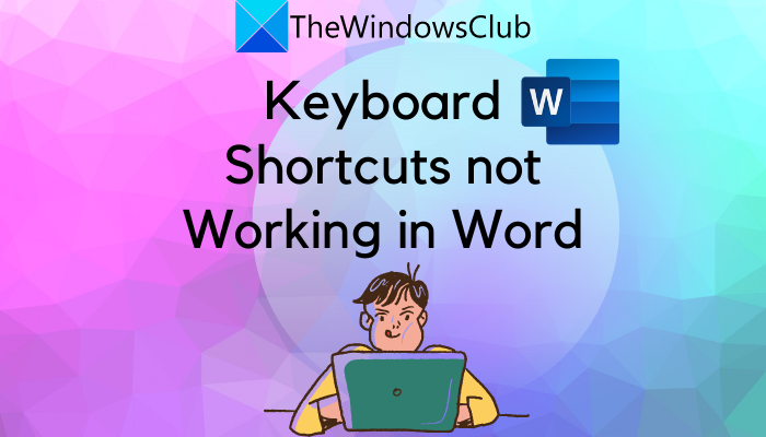 Los atajos de teclado no funcionan en Word
