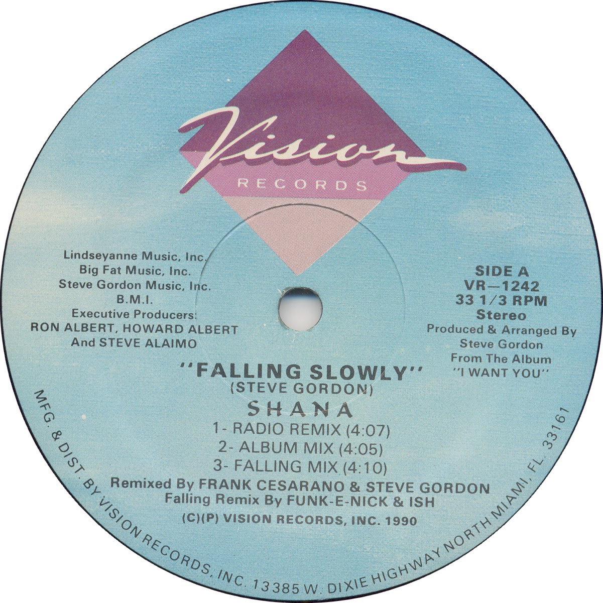 O Som Da Massa Shana Falling Slowly 12 Vinyl WAV US 1990 