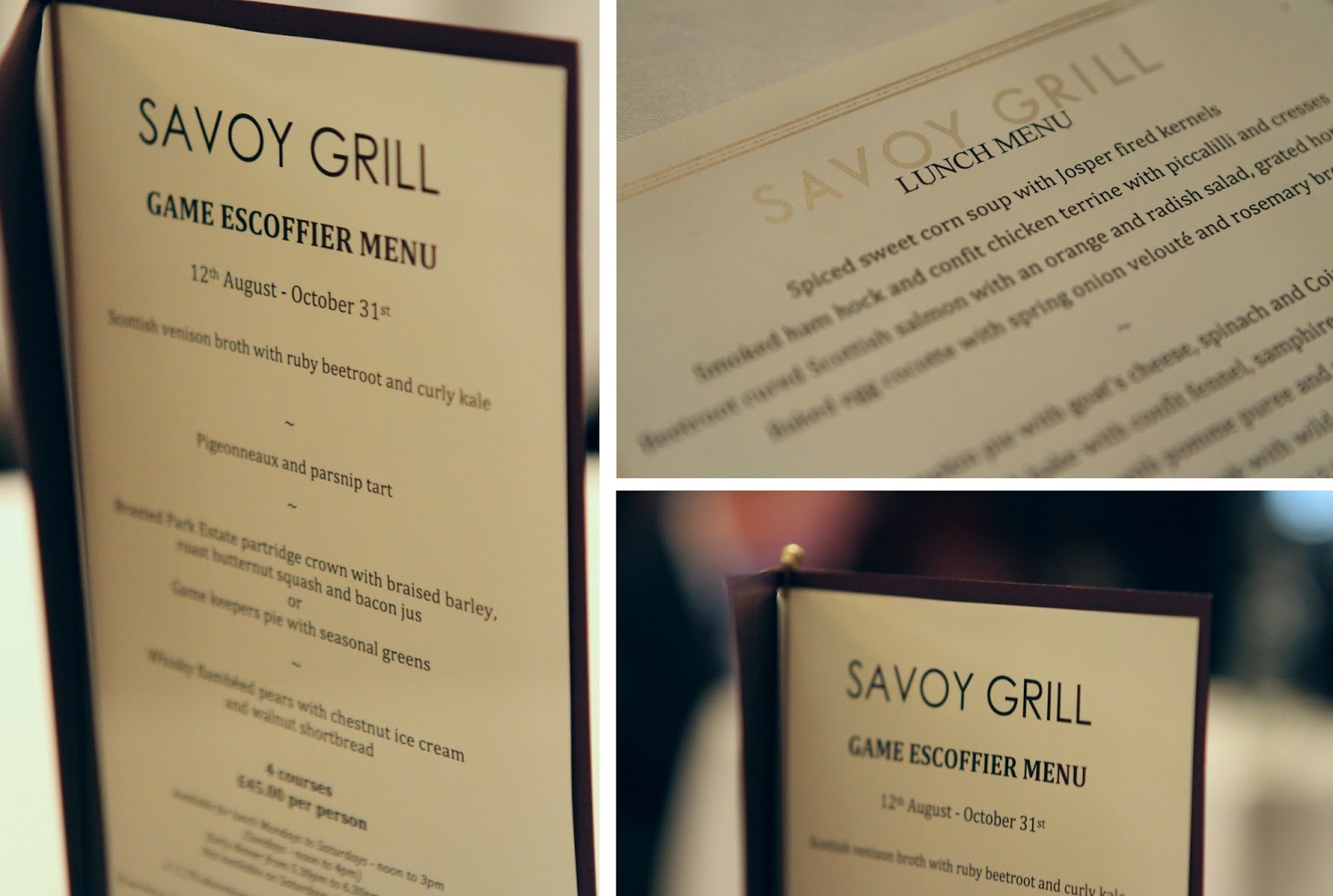 The Savoy grill