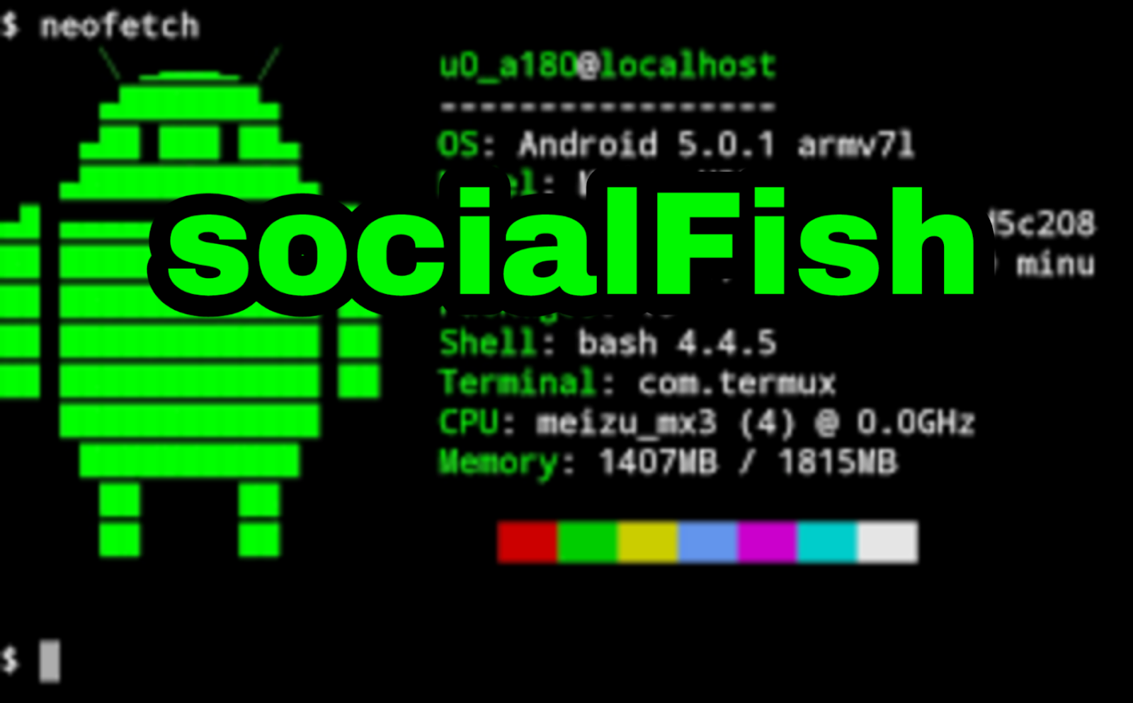 طريقة إنشاء صفحة مزورة عن طريق اداة socialFish الترمكس termux