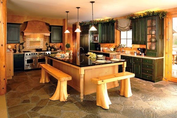 Rustic wood furniture