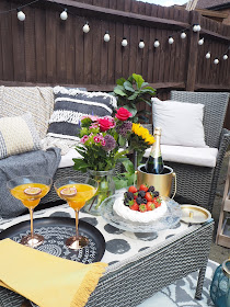 How to create an outdoor living room in your garden this summer. summer garden makeover in collaboration with Sainsbury's Home.