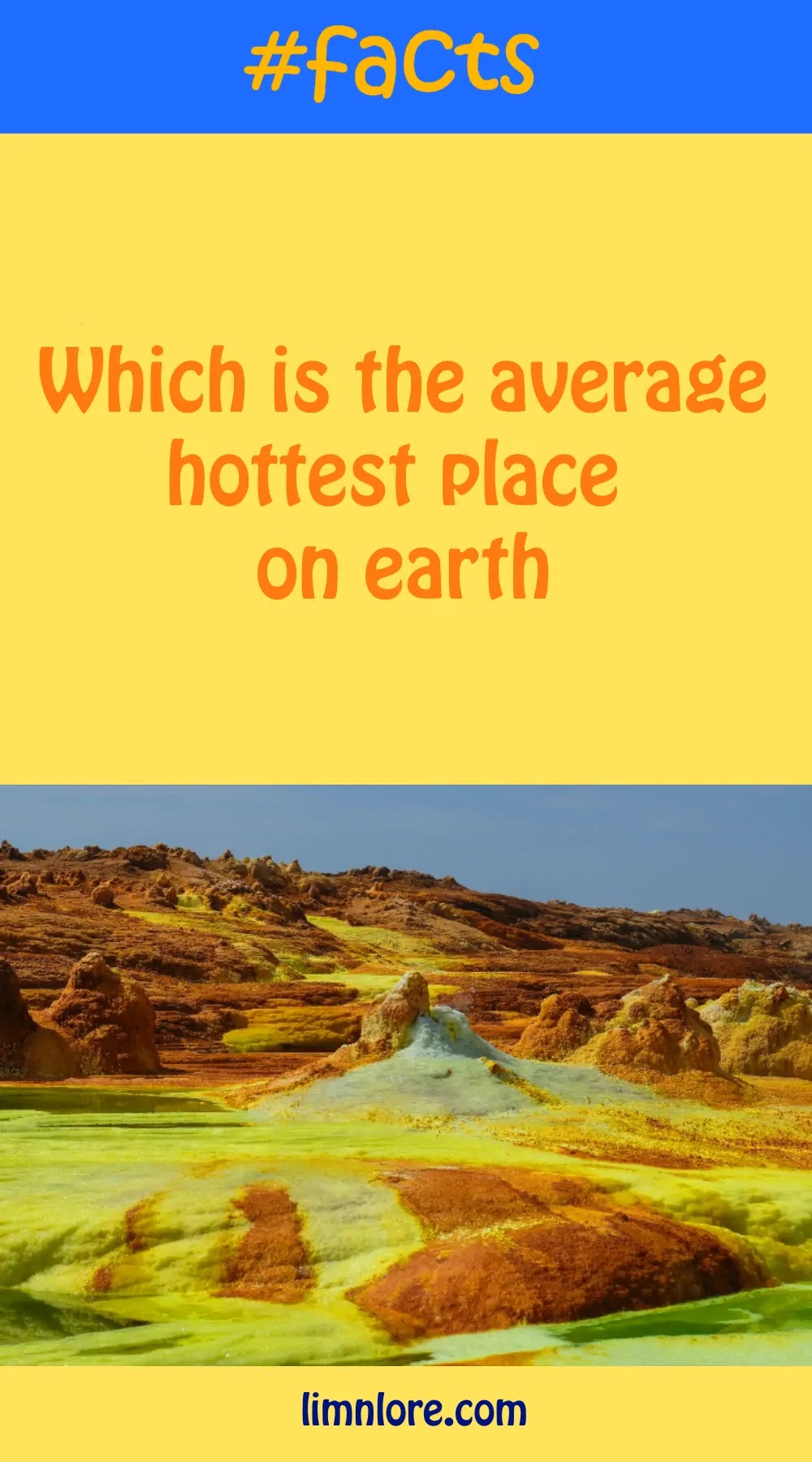 facts about the hottest place on earth in average