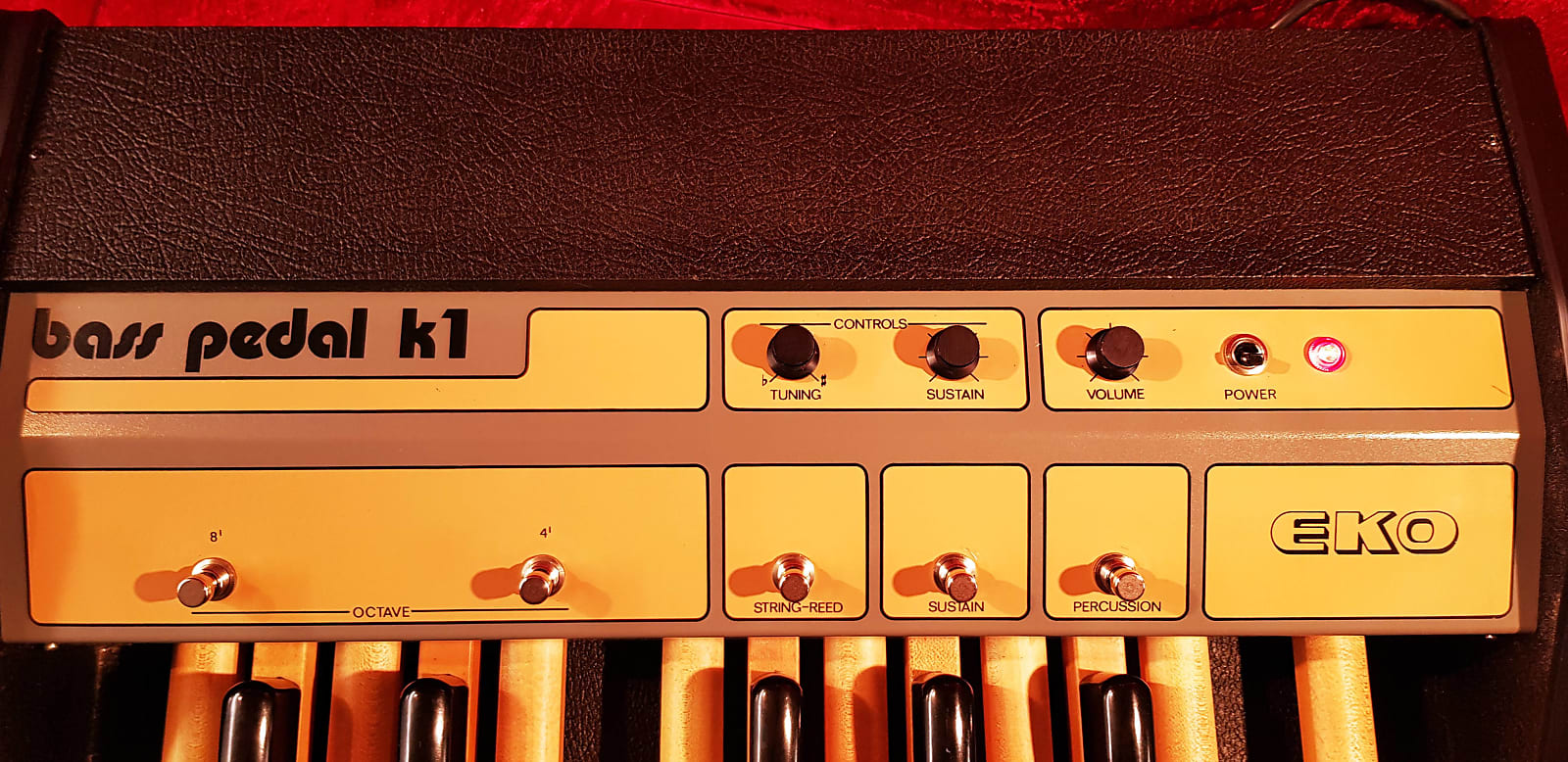 MATRIXSYNTH Rare 1982 EKO Synthesizer Bass Foot Pedal K1 Model 4101 Analog Bass Synth SN 1488