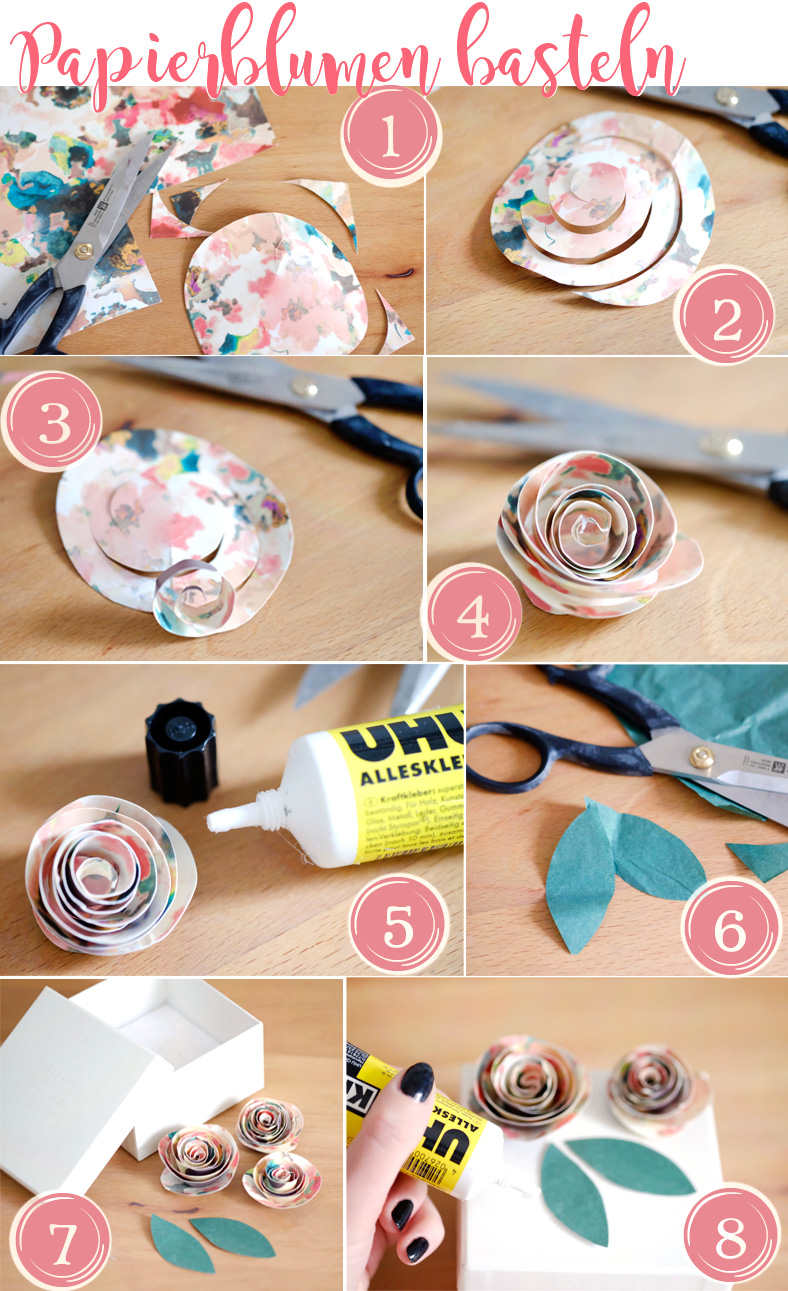 Alessas Blog Diy Blumen Aus Papier Basteln