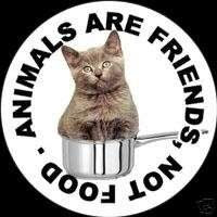 Animais são amigos, não alimento