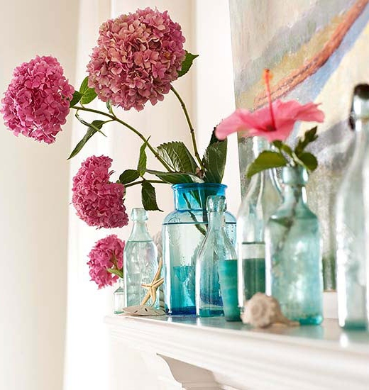 Simple Elegant Coastal Summer Mantel Decor Design Ideas