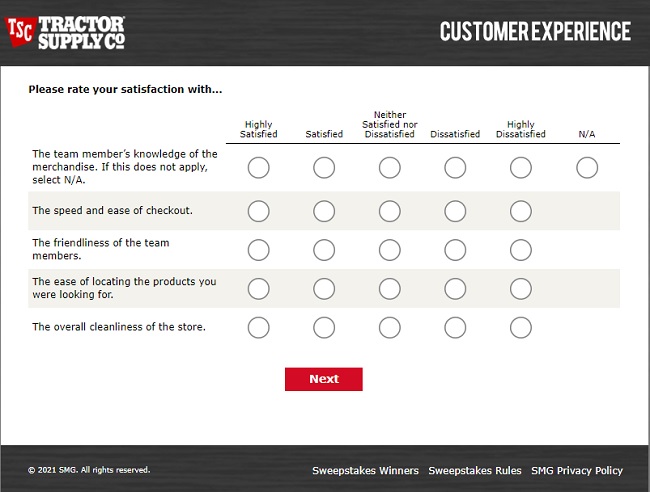 tractor supply customer survey