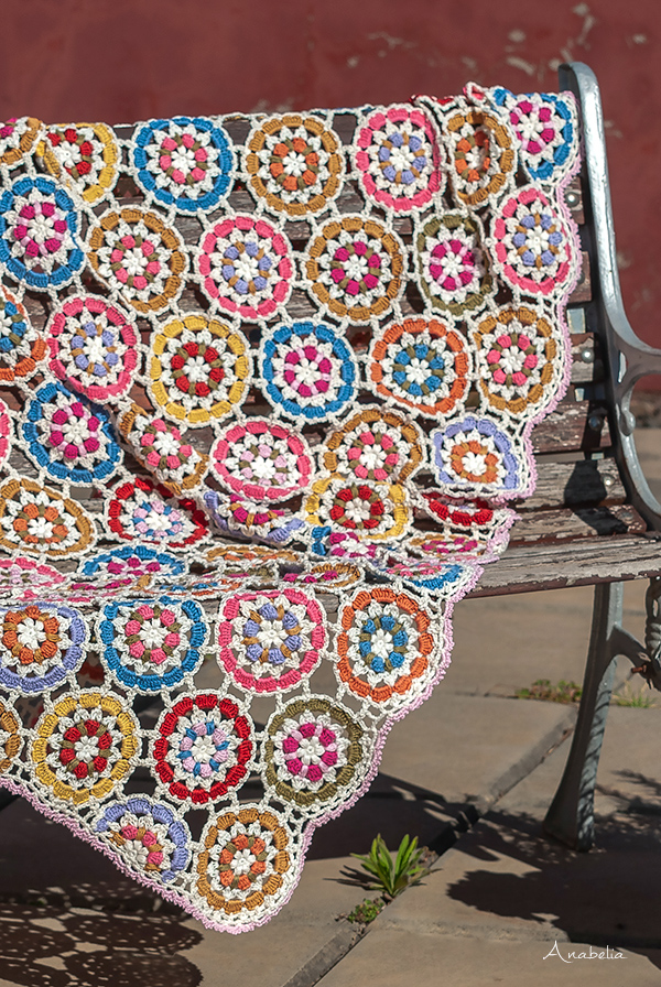 "Garden Party" crochet blanket by Anabelia Craft Design "Garden Party" crochet blanket by Anabelia Craft Design