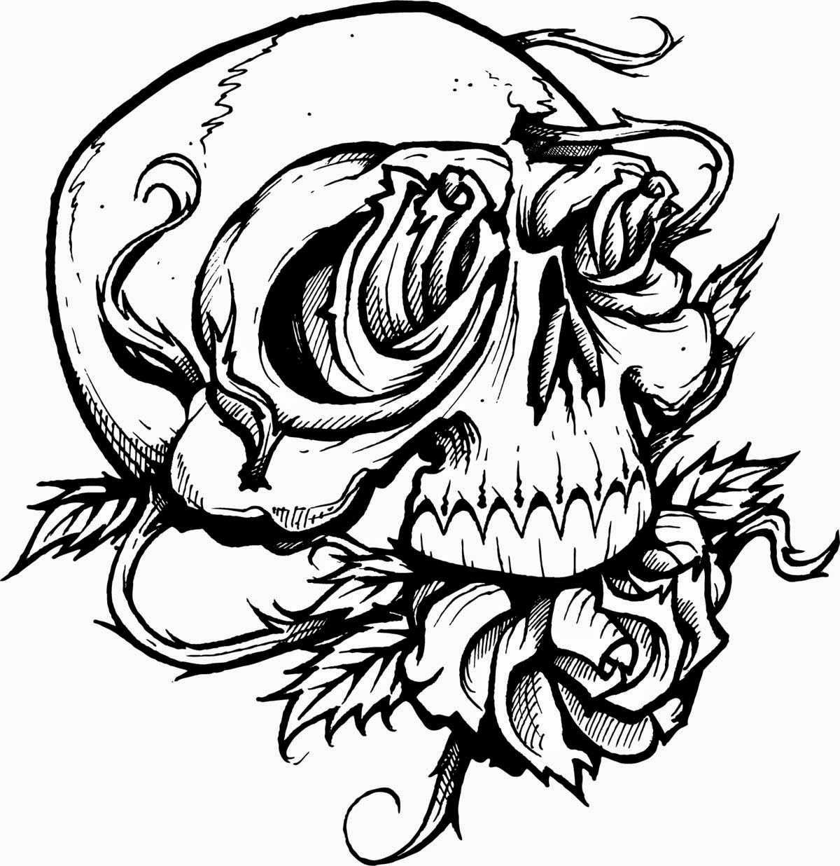 Free Printable Skull Coloring Pages