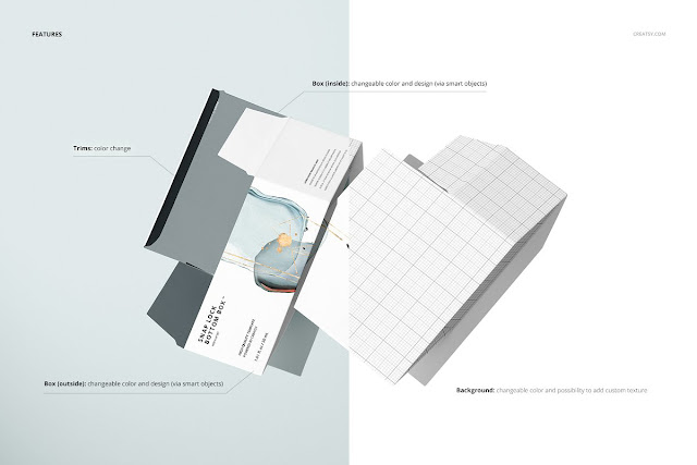 Snap Lock Bottom Box Mockup Set 4665922 4 Snap Lock Bottom Box Mockup Set 4665922.