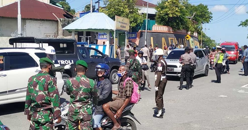 Tim Gugus Darat Kota Tual Sosialisasi Cegah Covid 19 Dhara Pos