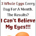 What Happens When You Eat 3 Whole Eggs Every Day? You’ll be Surprised What it Does to Your Body!