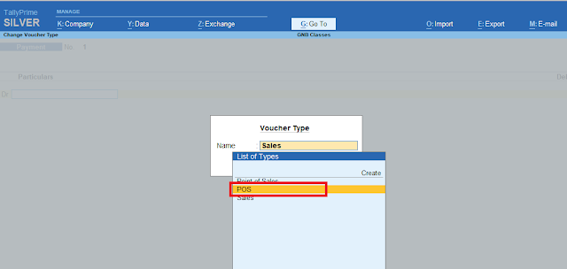 Pos entry in tallyprime in hindi