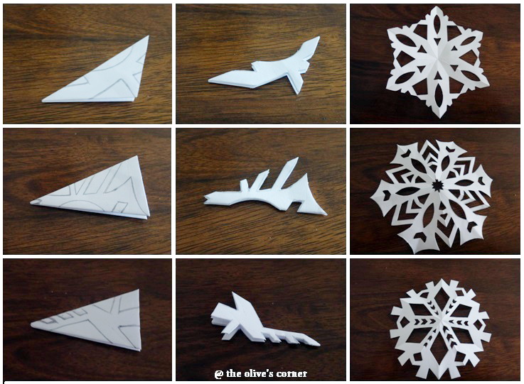 The Olive's Corner: DIY Paper Snowflakes