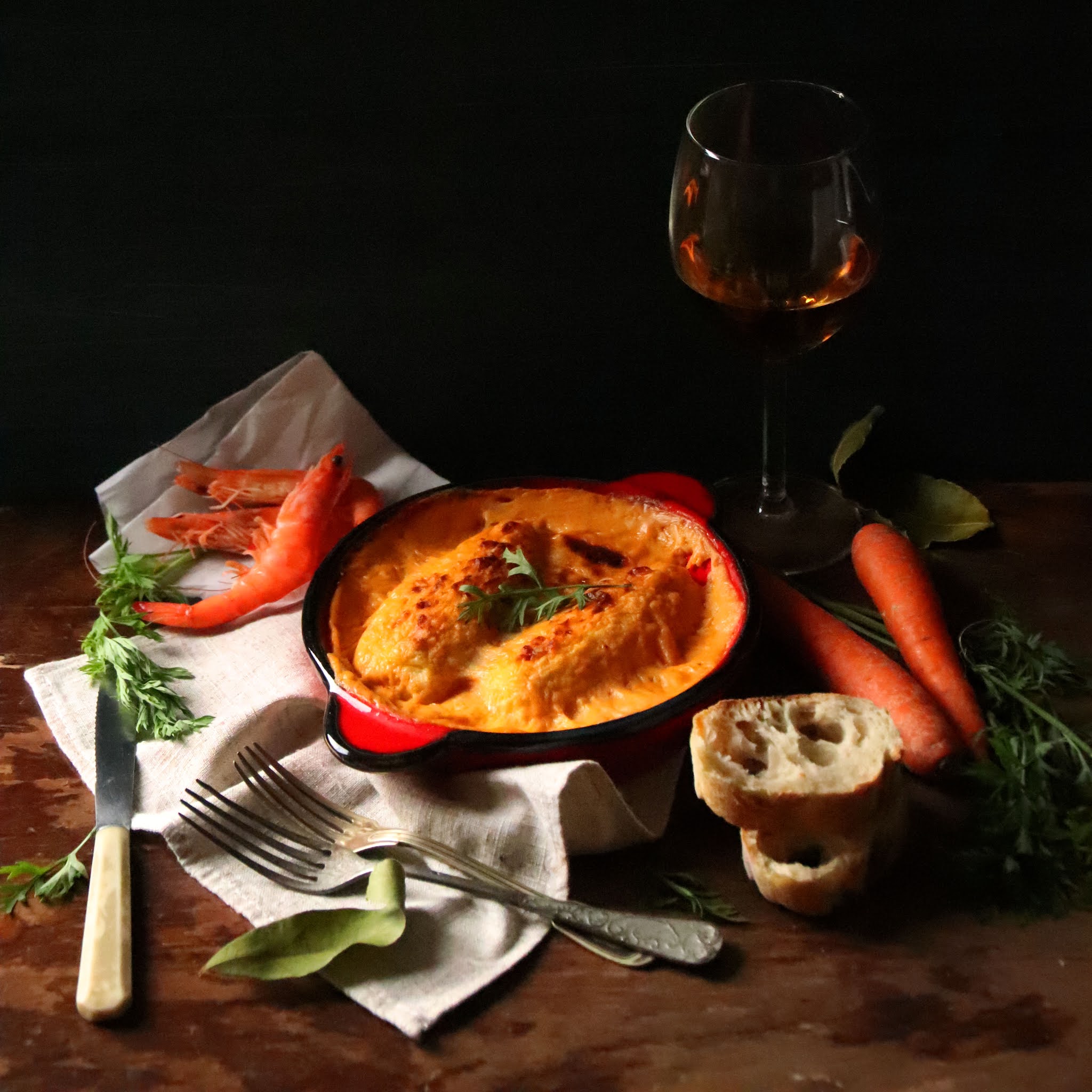 The Food Trotter Quenelles à la bisque de crevettes / Quenelles with