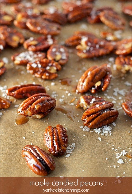 Easy maple candied pecans can be made in less than 5 minutes