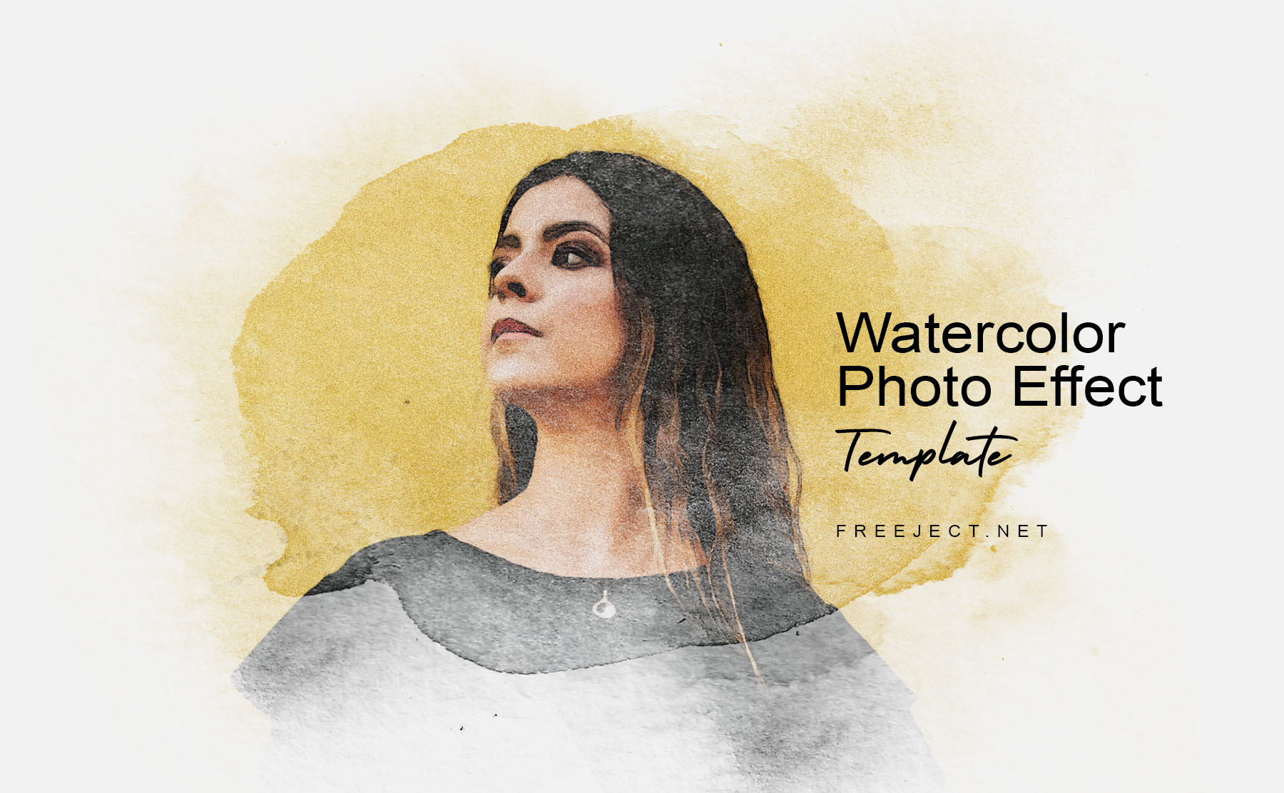 Free Watercolor Photo Effect Template Vol 2