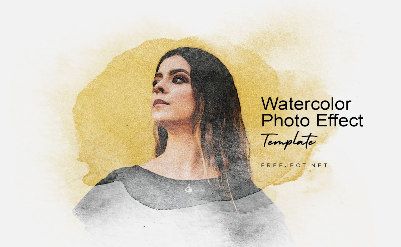 Free Watercolor Photo Effect Template VOL 2