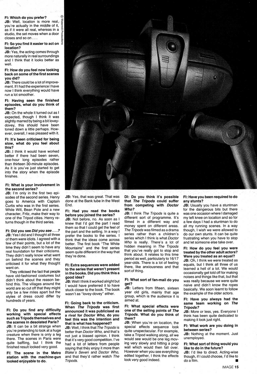 Curious British Telly The Tripods