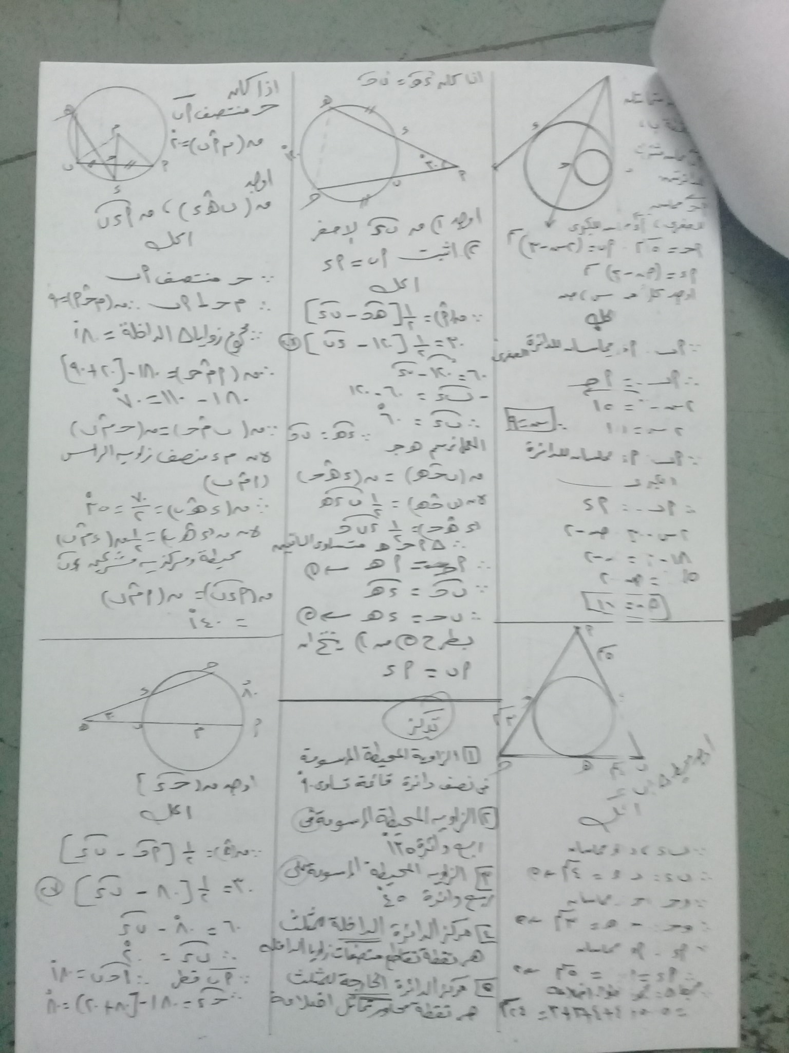  مراجعة الهندسة للصف الثالث الإعدادى ترم ثانى أ/ عادل الجلداوى  19