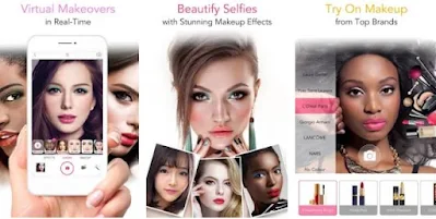 تحميل تطبيق تجميل الوجه بلمكياج بدون نت تطبيق YouCam Makeup مهكر [الاصدار الاخيره] للاندرويد apk