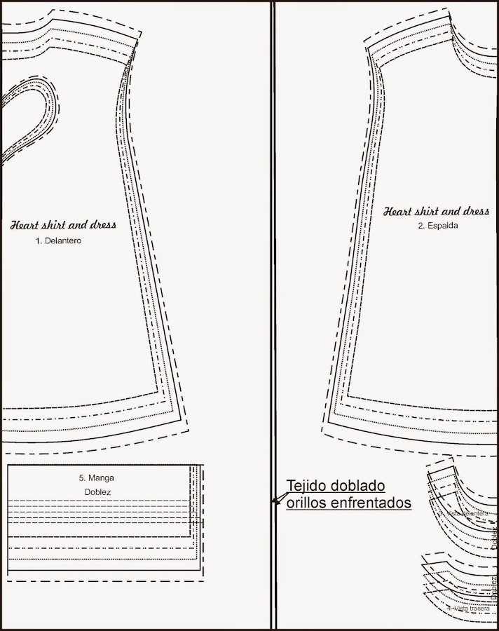 Vestido sobre la tela