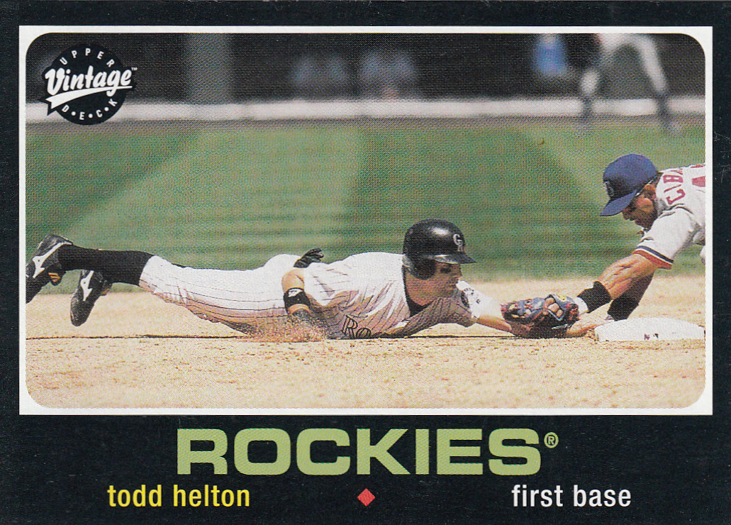 Infield Fly Rule: Todd Helton: A Collecting Cutch Contest Entry
