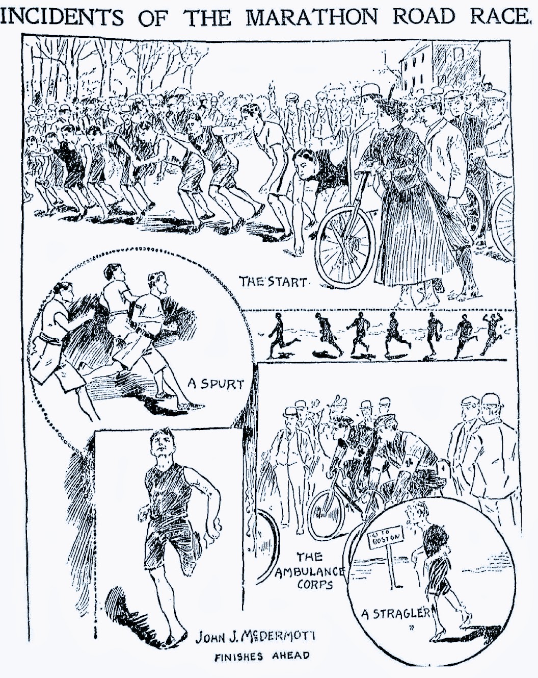 John J. McDermott Won the First Boston Marathon in 1897