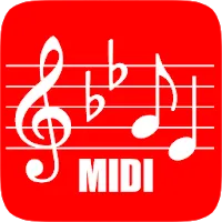 تطبيق هاتفي midi score عند العزف يكتب النوتة الموسيقية