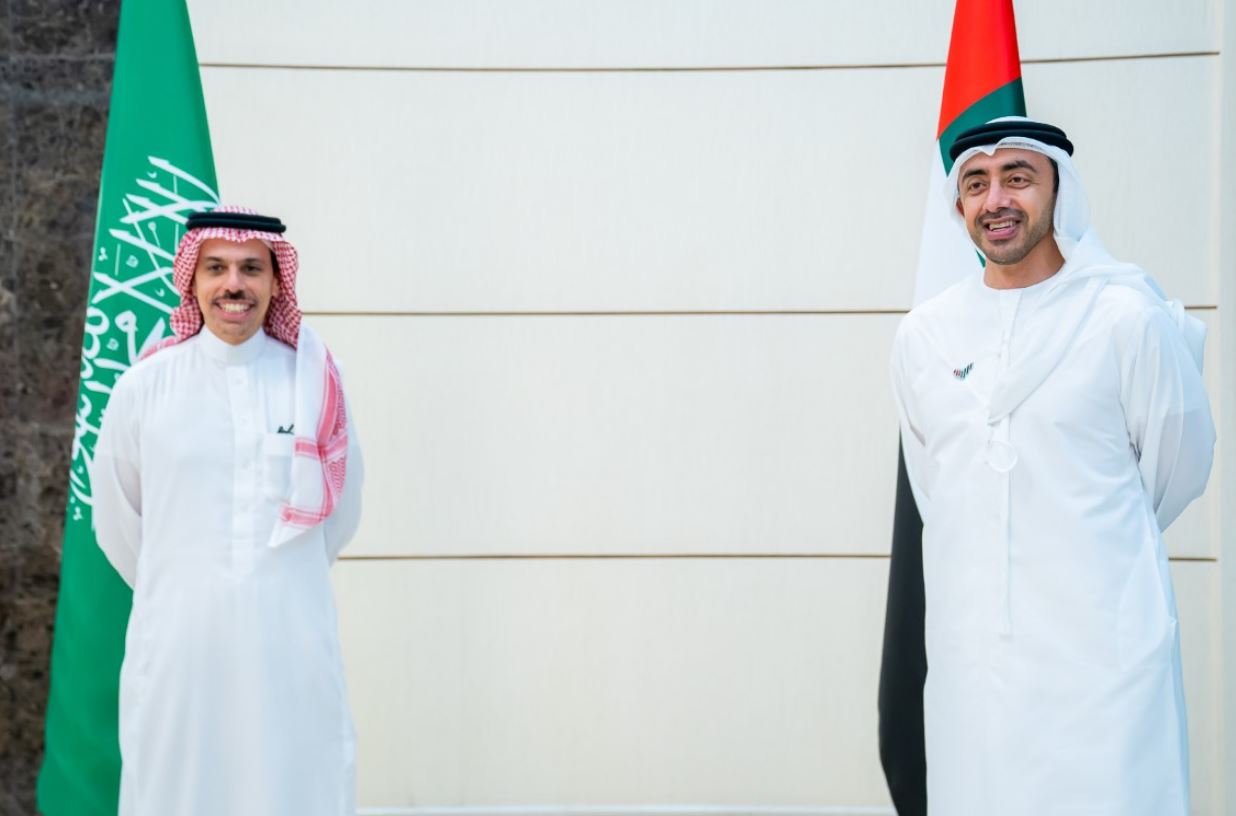 لقاء وزراء الخارجية الإماراتي والسعودي