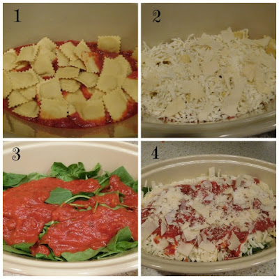 A Day in the Life on the Farm: Cheese and Spinach Ravioli Casserole #