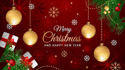 Beautiful Christmas on red background Beautiful Christmas on red background