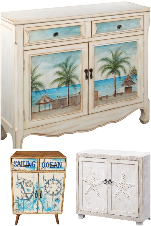 Coastal Accent Chests, & Dressers Inspired by the Sea