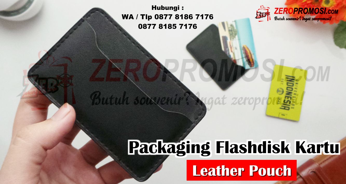 Packaging Flashdisk model Pouch Kulit, Pouch Kulit Packaging Flashdisk Kartu, Leather Castle Flashdisk Card Holder, Leather Case Untuk Flashdisk Kartu Aksesoris dan Kemasan Souvenir