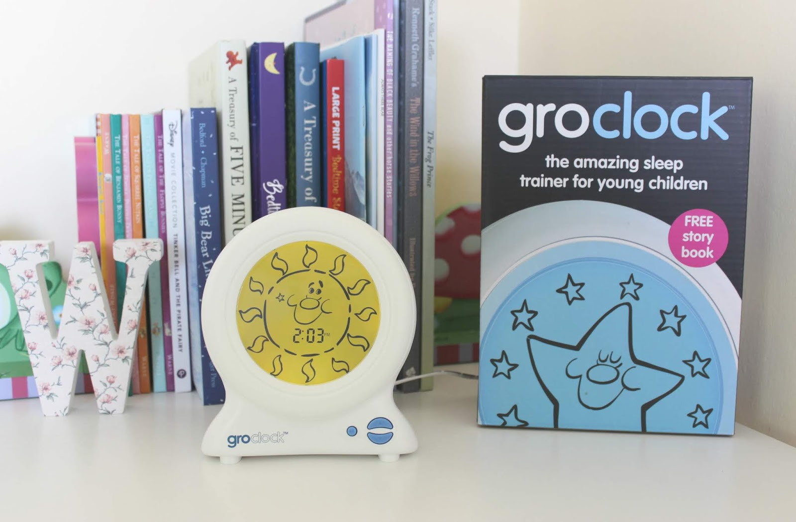 Gro-Clock Sleep Trainer Children Toddler Wake-Up Time Night Light Alarm GroClock 