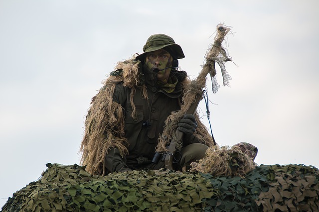 実物 イギリス軍 ギリースーツ ギリーフード 英軍 スナイパー - ミリタリー