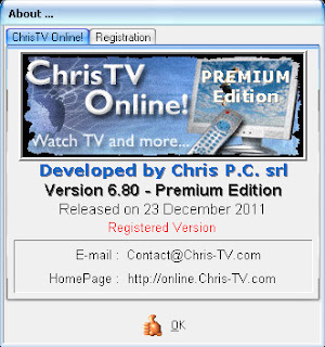 ChrisTV Online (Premium Edition) 4.50 serial key or number