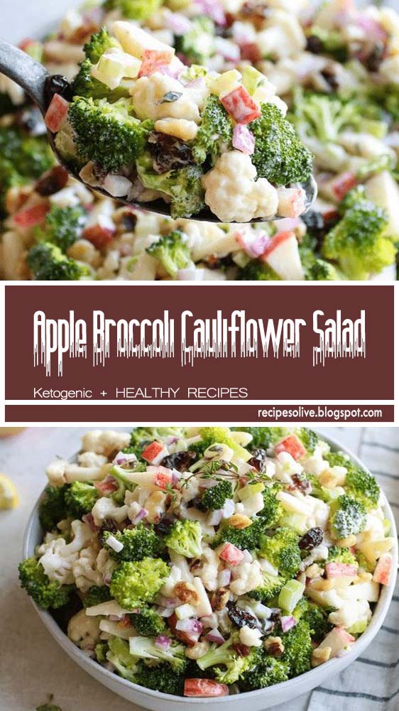 Apple Broccoli Cauliflower Salad Recipes Olive