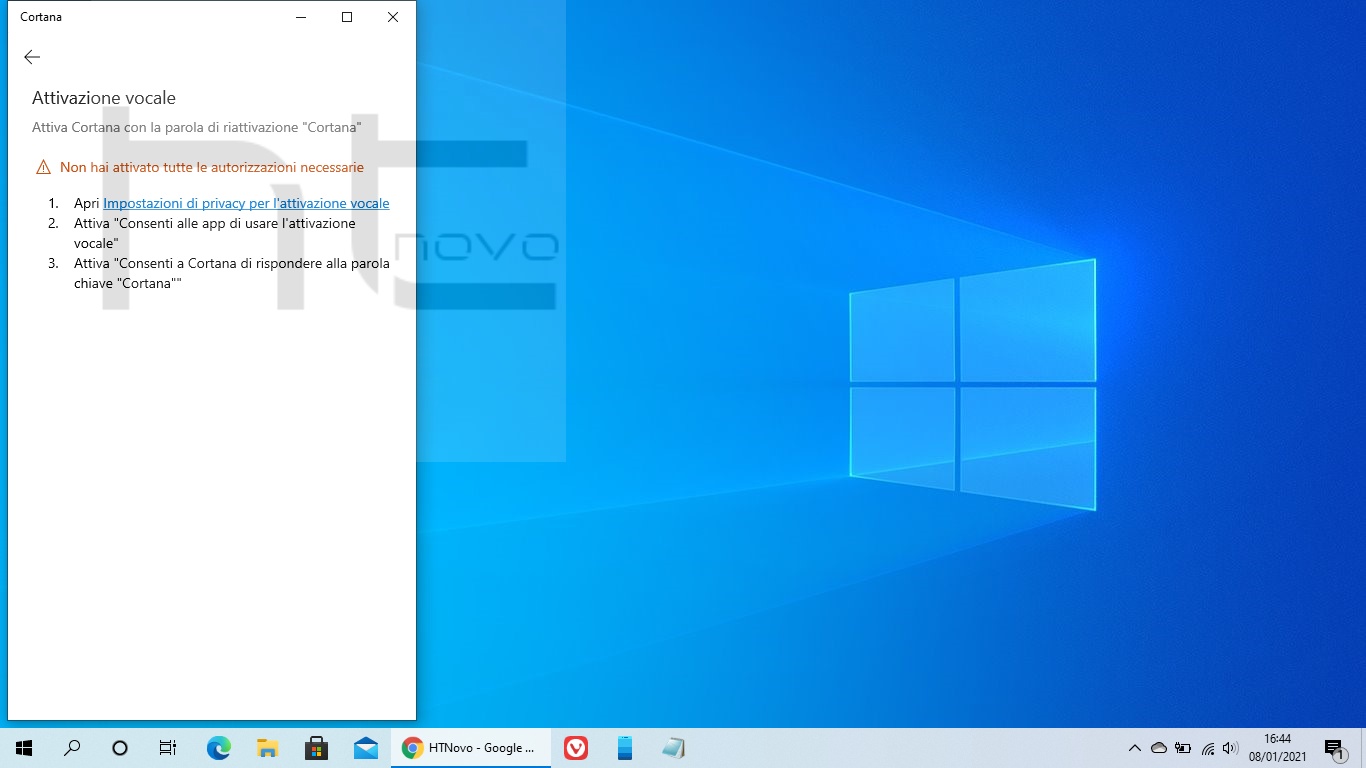 Cortana ottiene nuovamente l'Attivazione vocale in Windows 10